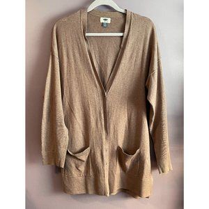 Old Navy Tan Boyfriend Cardigan with Pockets - XL